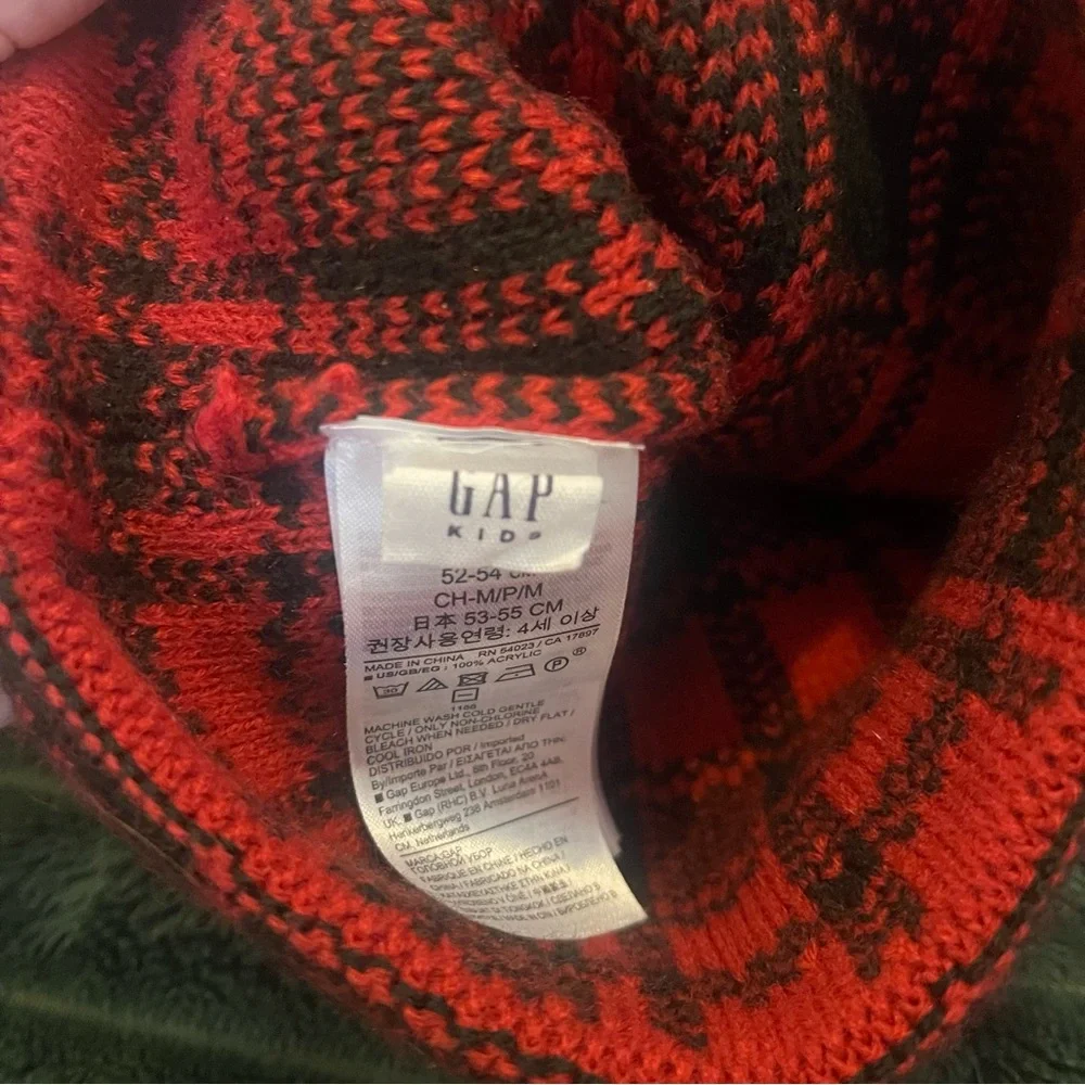 GAP cozy checkered